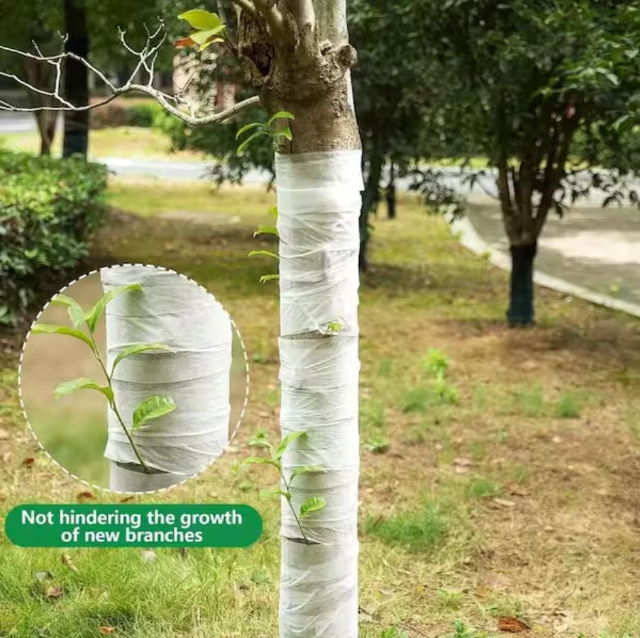 Tree Protector Wrap 333ft - Breathable White Trunk Guard for Winter