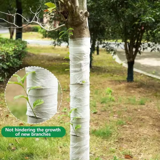 Tree Protector Wrap 333ft - Breathable White Trunk Guard for Winter