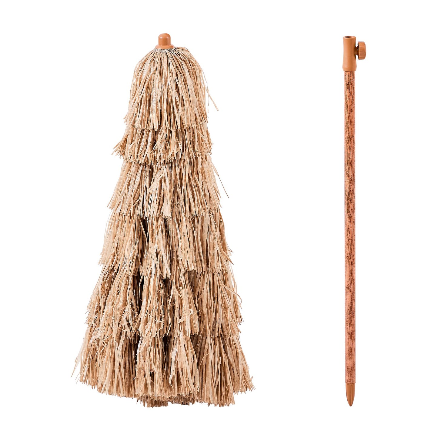 6 ft Thatched Tiki Patio Umbrella for Beach, Pool & Garden