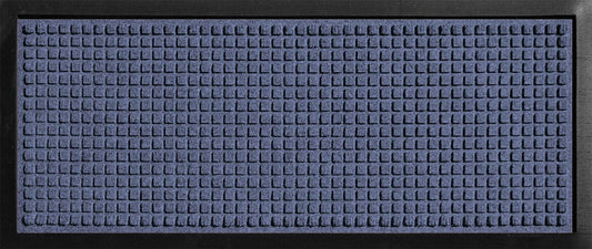 Hudson Exchange (15"X34", Navy) Waterhog Classic Boot Tray Floor Mat with Rubber Border