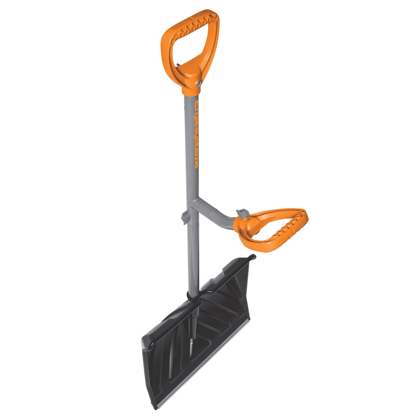 Ergieshovel Ergonomic Snow Shovel 18" Push + Scoop Blade, 34.5" Steel Shaft, ERG-SNSH18