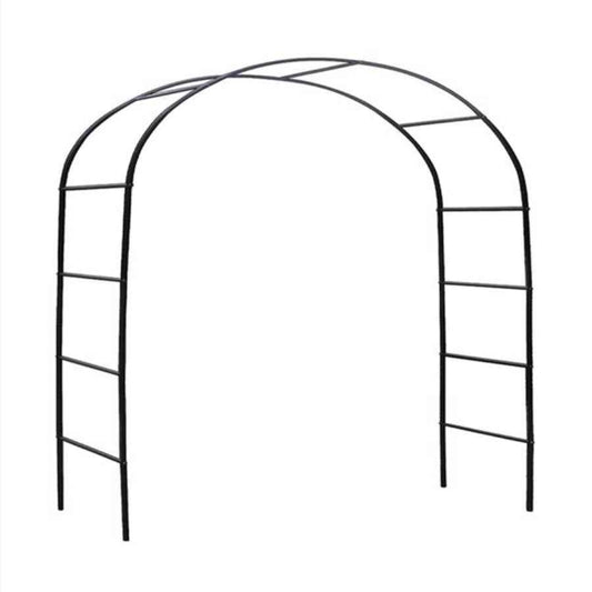 Metal Garden Arch Trellis, Adjustable Arbor, Dark Green