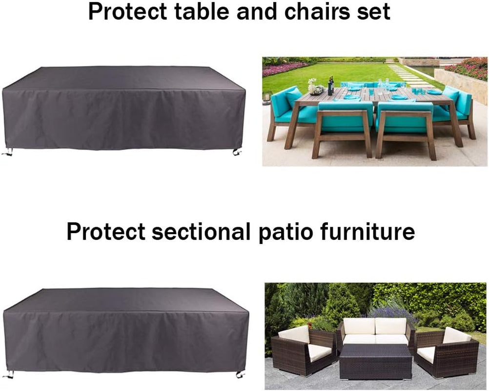 108 Inches Patio Furniture Cover Waterproof Outdoor Furniture Set Cover