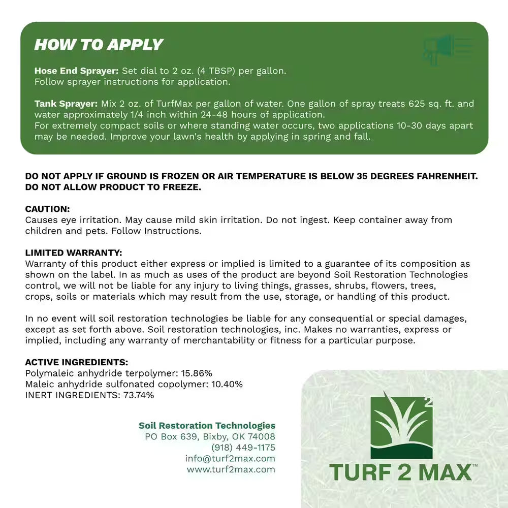 32 Oz. Soil Amendment Soil Aeration and Restoration