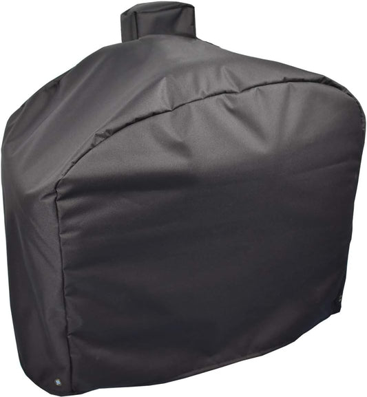 Full-Length Cover Copmpatibel with Camp Chef DLX 24", Smokepro 24", Woodwind Pellet Grills, Waterproof Anti-Uv Weather Resistant Material Outdoor Patio Grill Cover, Black