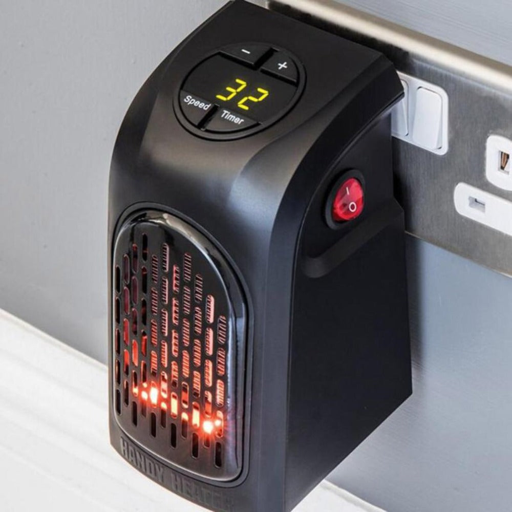 Portable Plug-In Space Heater with Timer & Adjustable Thermostat