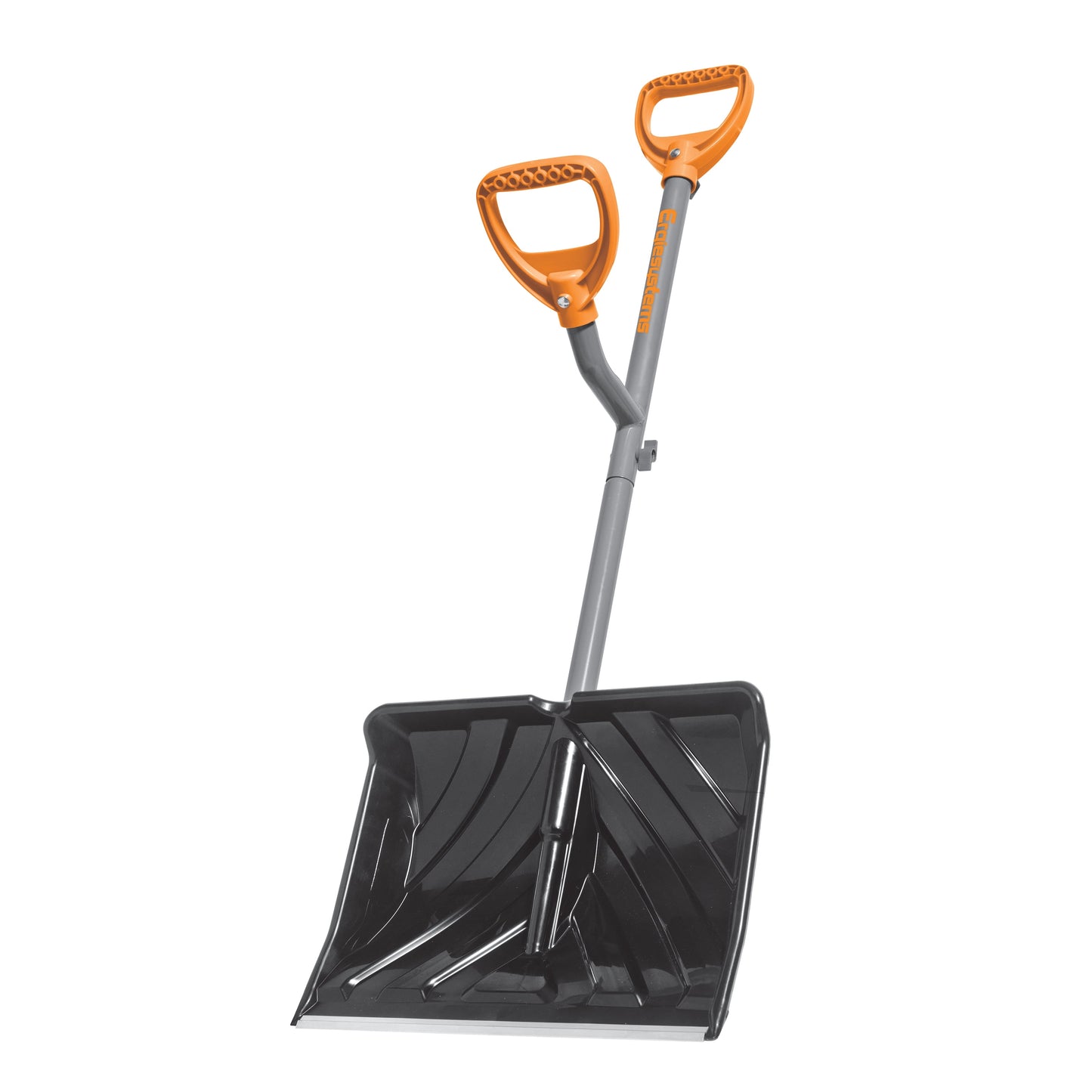 Ergieshovel Ergonomic Snow Shovel 18" Push + Scoop Blade, 34.5" Steel Shaft, ERG-SNSH18