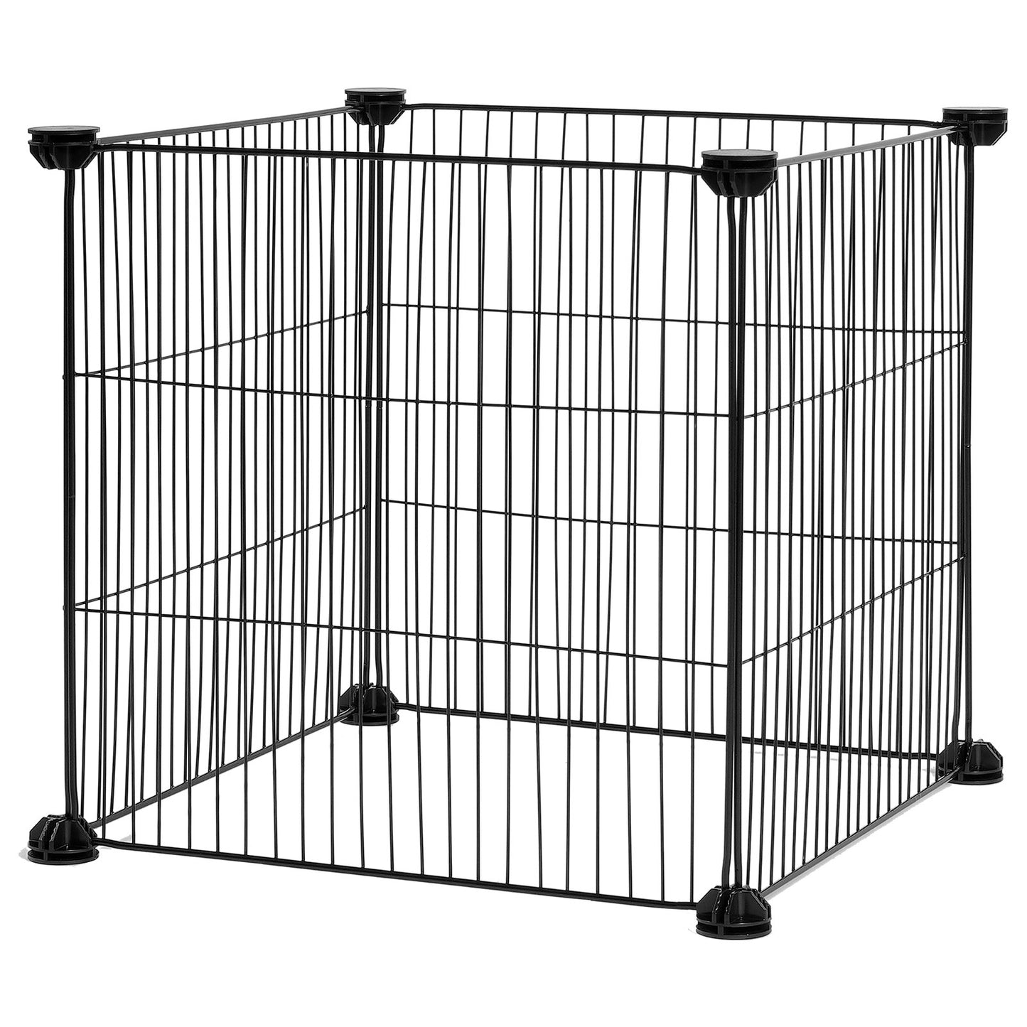 Stackable Metal Plant Cages 15.35" – 5 Pack Adjustable Garden Protectors