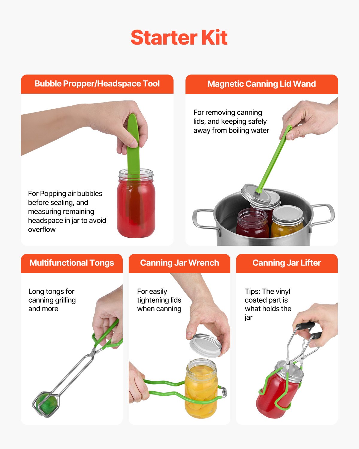 11-Piece Canning Kit with Water Bath Canner – Stainless Steel