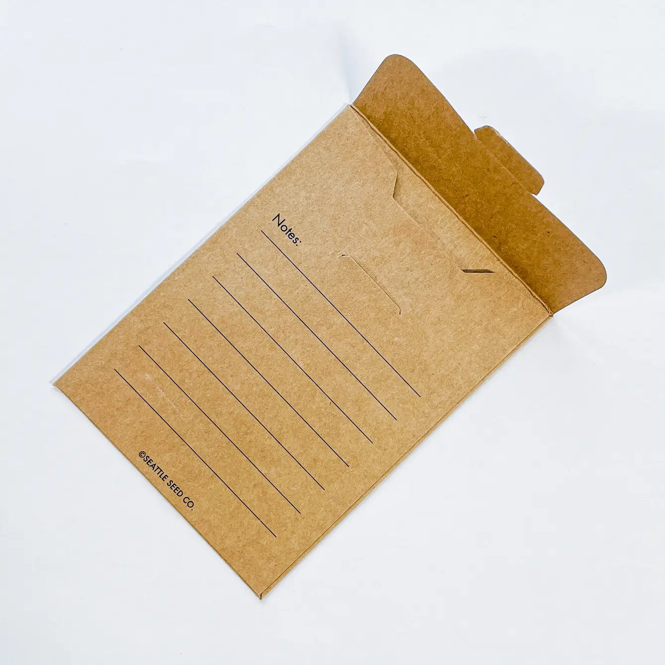 Kraft Paper Seed Saving Envelopes Set of 6 – Resealable with Record-Keeping Fields
