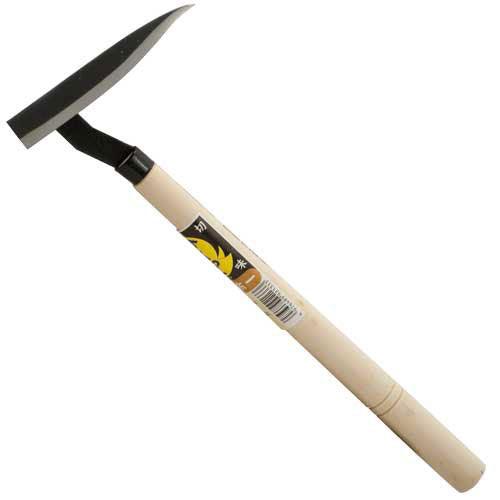 Planting Hoe, Japanese-Made Forged Steel Blade, 15-Inch Handle Tool