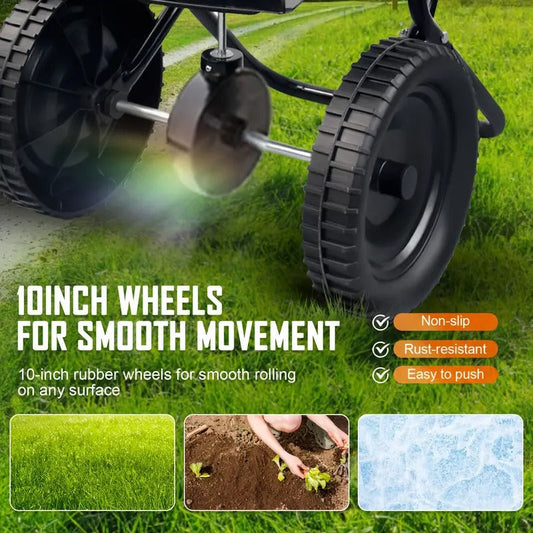 Broadcast Seed Spreader Walk-Behind Fertilizer