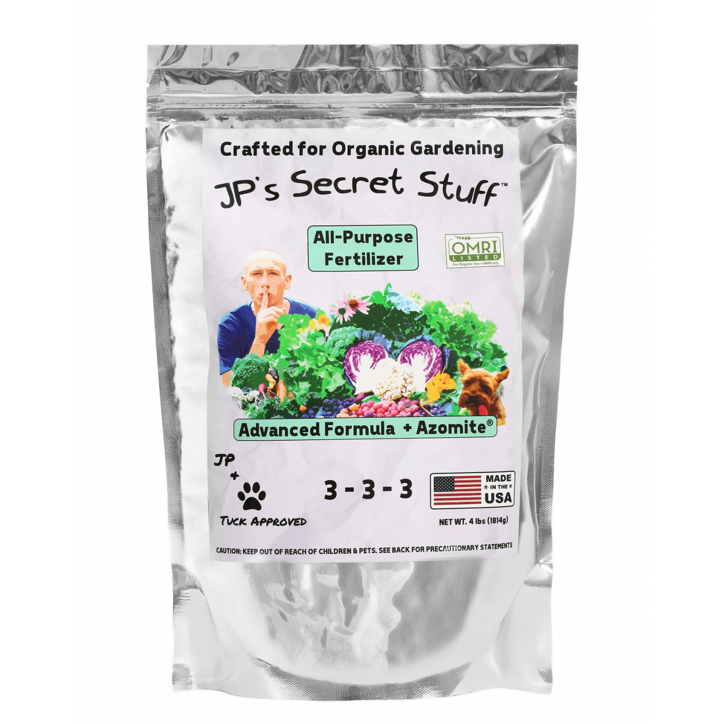 JP's Secret Stuff All-Purpose Organic Fertilizer (3-3-3) — OMRI Listed