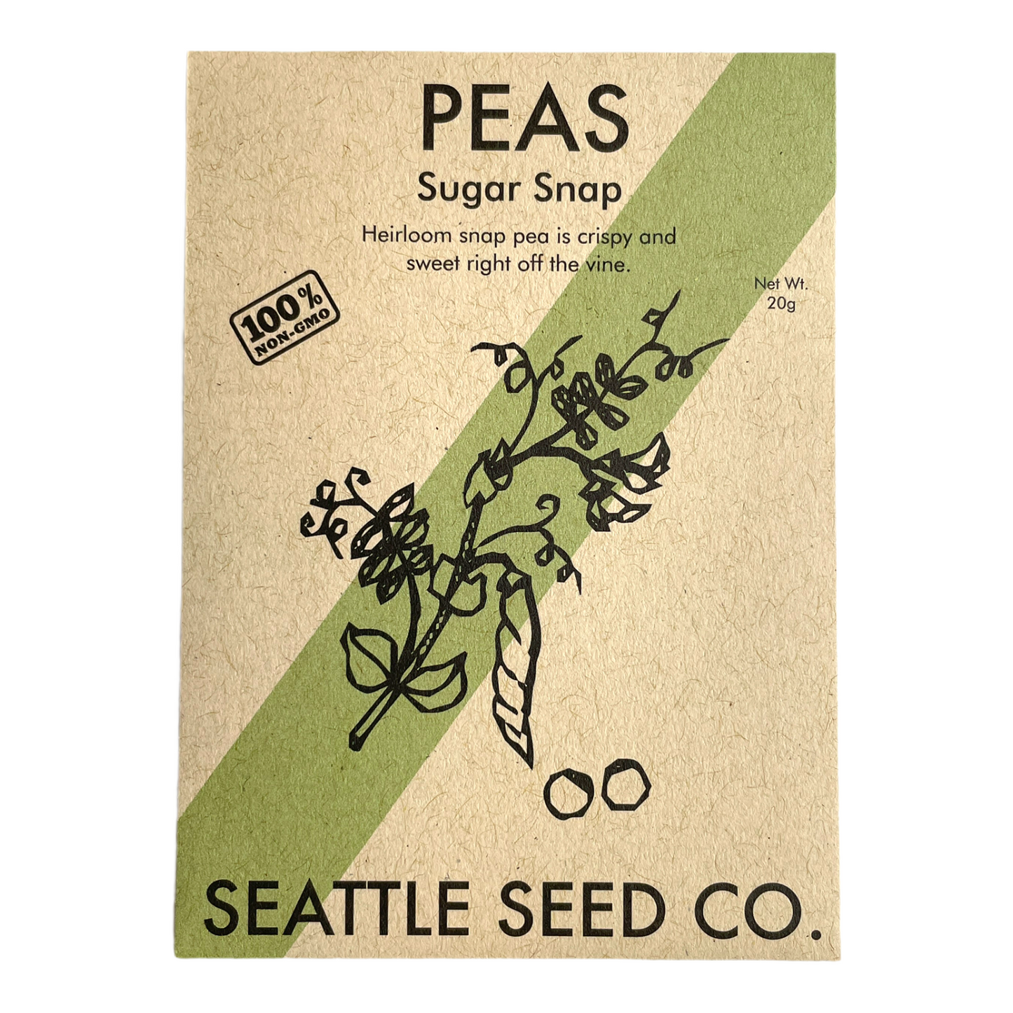 Sugar Snap Pea Seeds – Sweet Crisp Pods for Spring & Fall Gardens