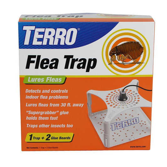 Terro Refillable Flea Trap with 2 Glue Board Inserts